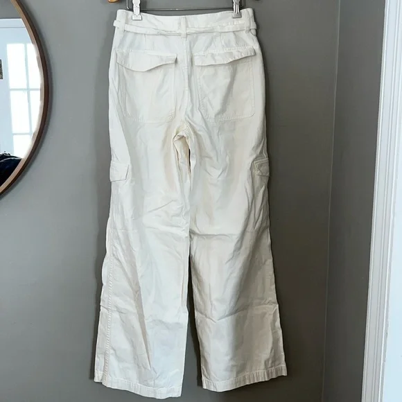 Madewell Griff Superwide-Leg Cargo Pants in Garment Dye Vintage Canvas Size 27 - Picture 3 of 5